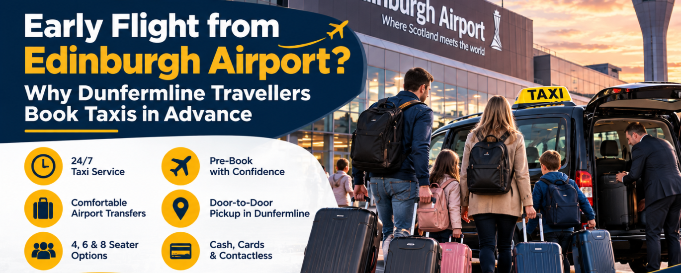 Early Flight from Edinburgh Airport Why Dunfermline Travellers Book Taxis in Advance